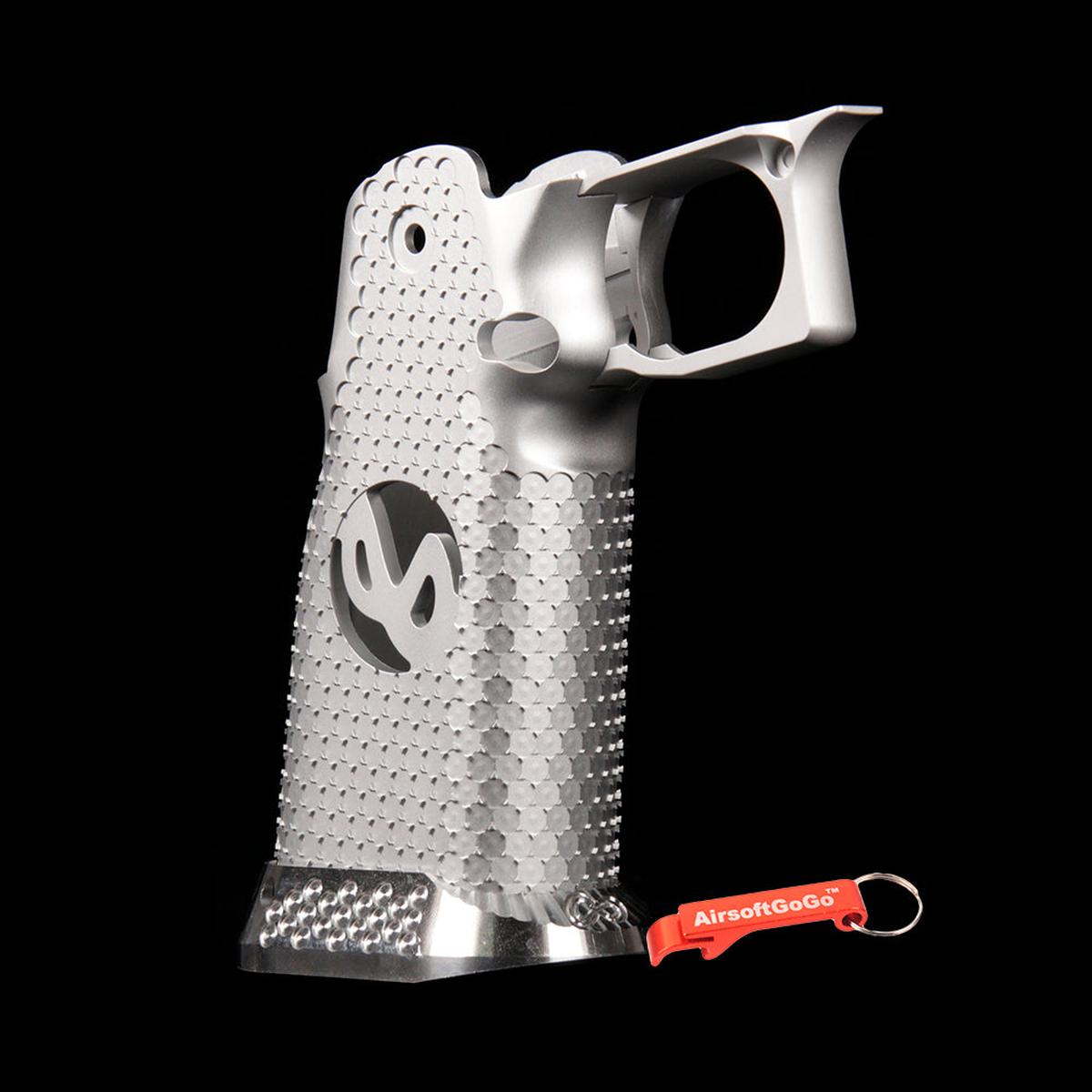 RWA AIRSOFT SURGEON グリップ 東京マルイ ハイキャパ シリーズ用 (シルバー)-AIRSOFT GOGO エアガン・サバゲー用品通販