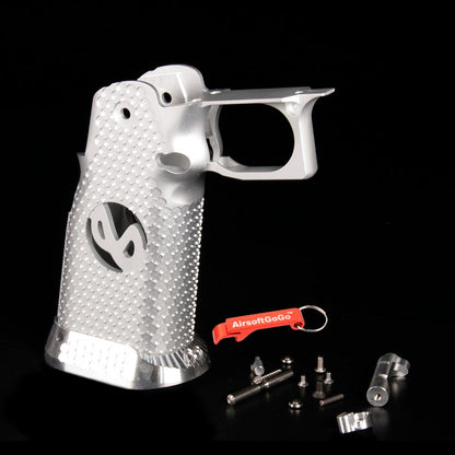 RWA AIRSOFT SURGEON グリップ 東京マルイ ハイキャパ シリーズ用 (シルバー)-AIRSOFT GOGO エアガン・サバゲー用品通販