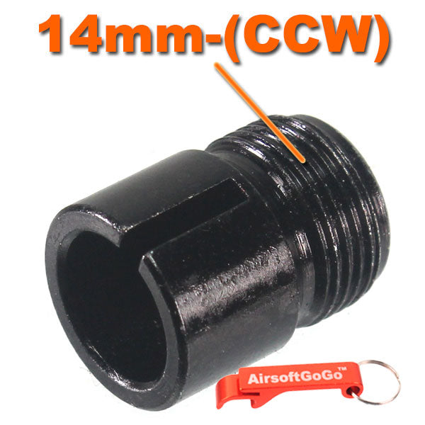 14mm reverse thread barrel adapter for Marui MP5A4 / A5 electric gun