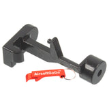 Steel rear stock latch for AKS-74 series electric gun