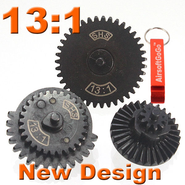 SHS 3-piece reinforced gear set for electric guns (super high speed spur gear/13: 1)