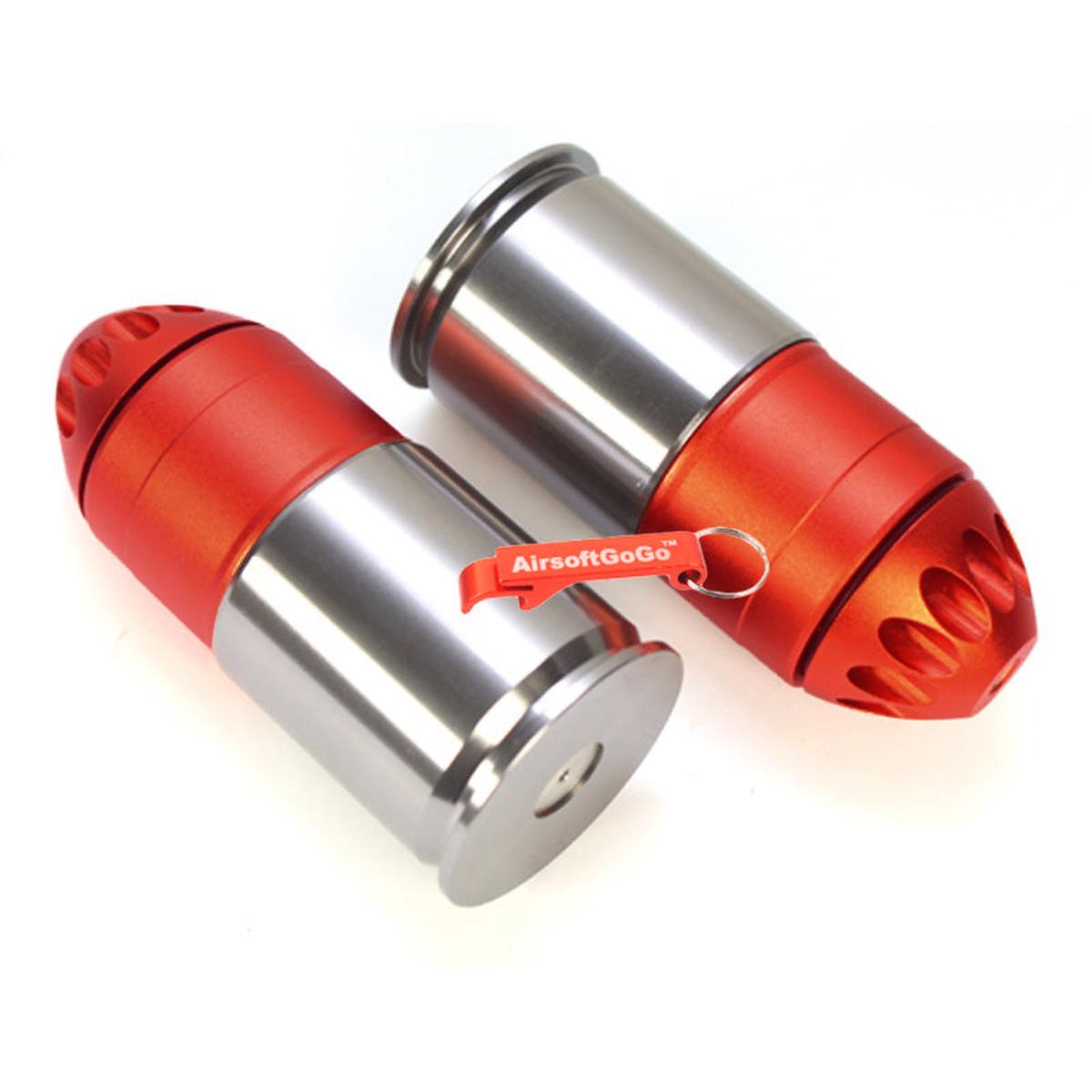 Spartan Doctrine M381 120発装弾可能40mmメタルガスカート 2本入り (赤)-AIRSOFT GOGO エアガン・サバゲー用品通販