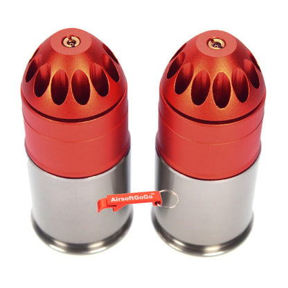 Spartan Doctrine M381 120発装弾可能40mmメタルガスカート 2本入り (赤)-AIRSOFT GOGO エアガン・サバゲー用品通販
