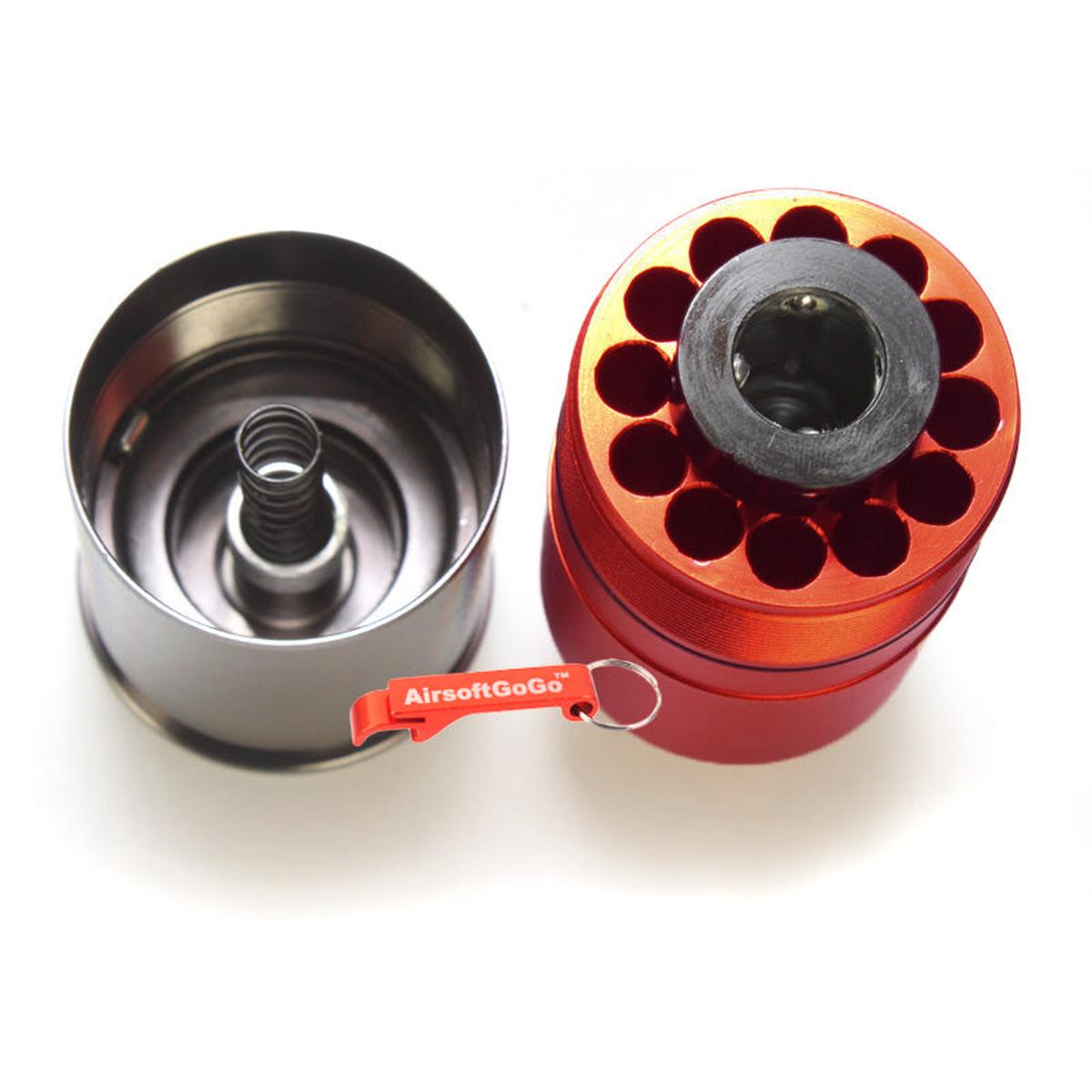 Spartan Doctrine M381 120発装弾可能40mmメタルガスカート 2本入り (赤)-AIRSOFT GOGO エアガン・サバゲー用品通販
