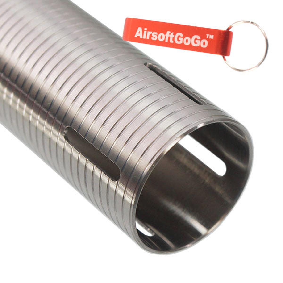 ステンレススチール シリンダー 東京マルイ, DBOYS, CYMA, E&C, APSの電動ガン用 （バレル長さ 229mm-430mm対応）-AIRSOFT GOGO エアガン・サバゲー用品通販