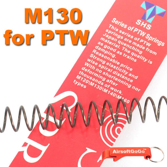 Systema PTW M4 シリーズ電動ガン用SHS M130 スチールスプリング-AIRSOFT GOGO エアガン・サバゲー用品通販