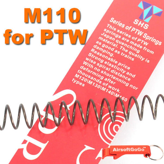 Systema PTW M4電動ガン用SHS M110スチールスプリング-AIRSOFT GOGO エアガン・サバゲー用品通販