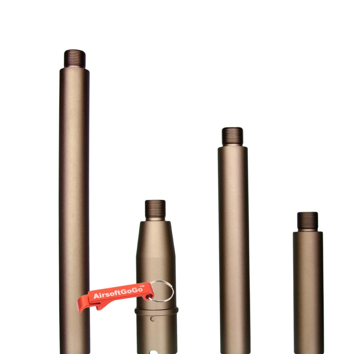 Systema PTW M4専用のカスタム マルチレングス アウターバレル 砂色 (サイズ：95/177/126/75mm)-AIRSOFT GOGO エアガン・サバゲー用品通販