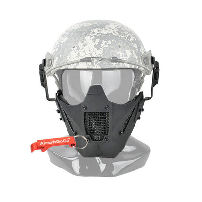TMC JAY FAST マスク (ヘルメット取付け用アダプター付属) ブラック-AIRSOFT GOGO エアガン・サバゲー用品通販