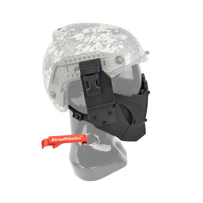 TMC JAY FAST マスク (ヘルメット取付け用アダプター付属) ブラック-AIRSOFT GOGO エアガン・サバゲー用品通販