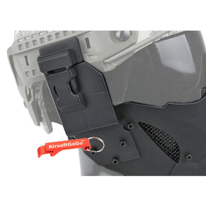 TMC JAY FAST マスク (ヘルメット取付け用アダプター付属) ブラック-AIRSOFT GOGO エアガン・サバゲー用品通販