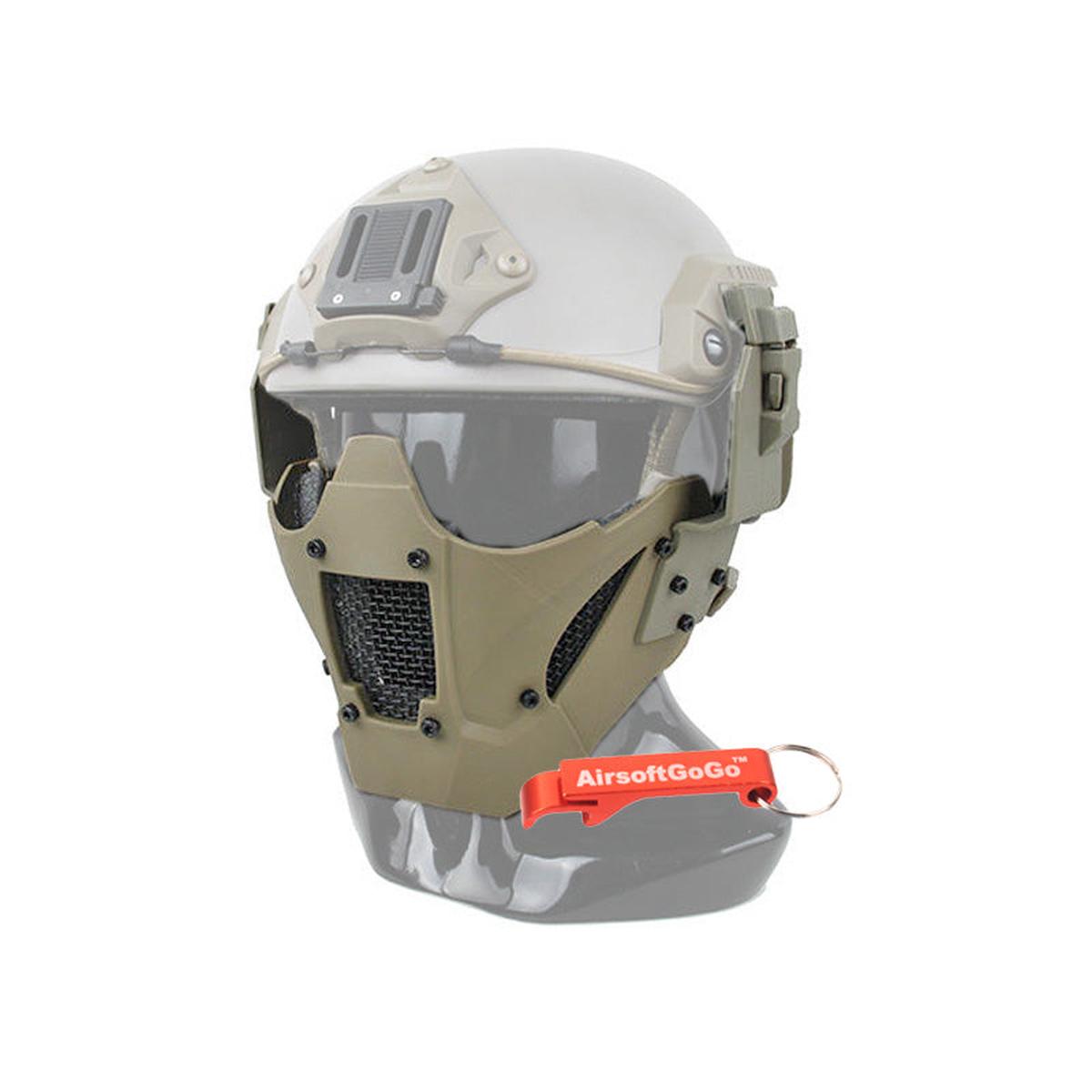 TMC JAY FAST マスク (ヘルメット取付け用アダプター付属) デザートカラー-AIRSOFT GOGO エアガン・サバゲー用品通販