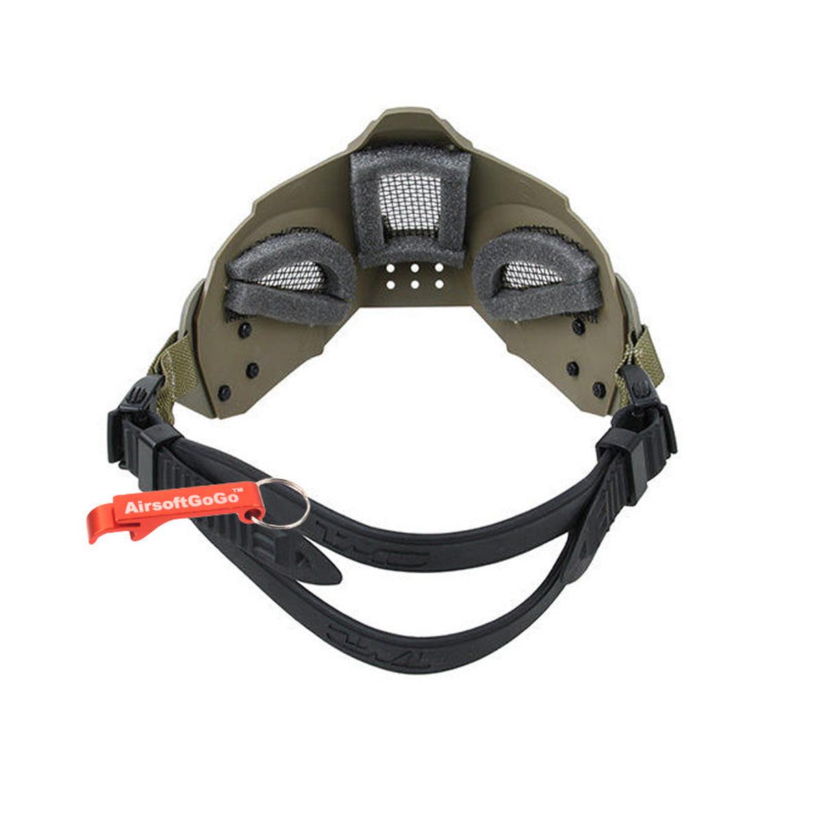 TMC JAY FAST マスク (ヘルメット取付け用アダプター付属) デザートカラー-AIRSOFT GOGO エアガン・サバゲー用品通販