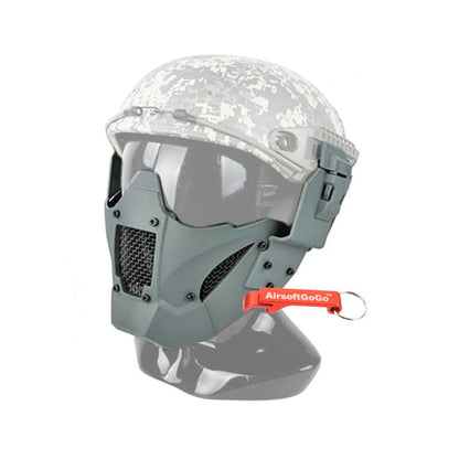 TMC JAY FAST マスク (ヘルメット取付け用アダプター付属) ウルフグレー-AIRSOFT GOGO エアガン・サバゲー用品通販