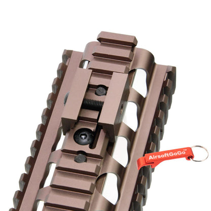 Tokyo Arms製アルミ 5.7インチ ロアハンドガード A&K M249電動ガン対応 (タン色)-AIRSOFT GOGO エアガン・サバゲー用品通販