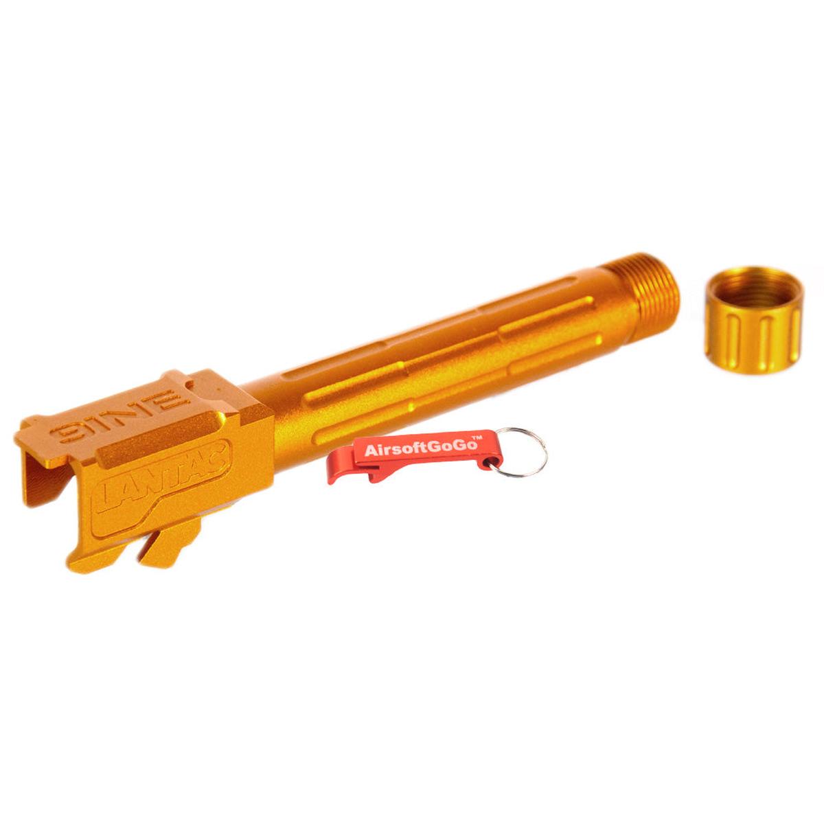 Umarex ガスブローバックG19用 5KU 9INE 14mm逆ネジアウターバレルマズルプロテクター付 (ゴールド)-AIRSOFT GOGO エアガン・サバゲー用品通販