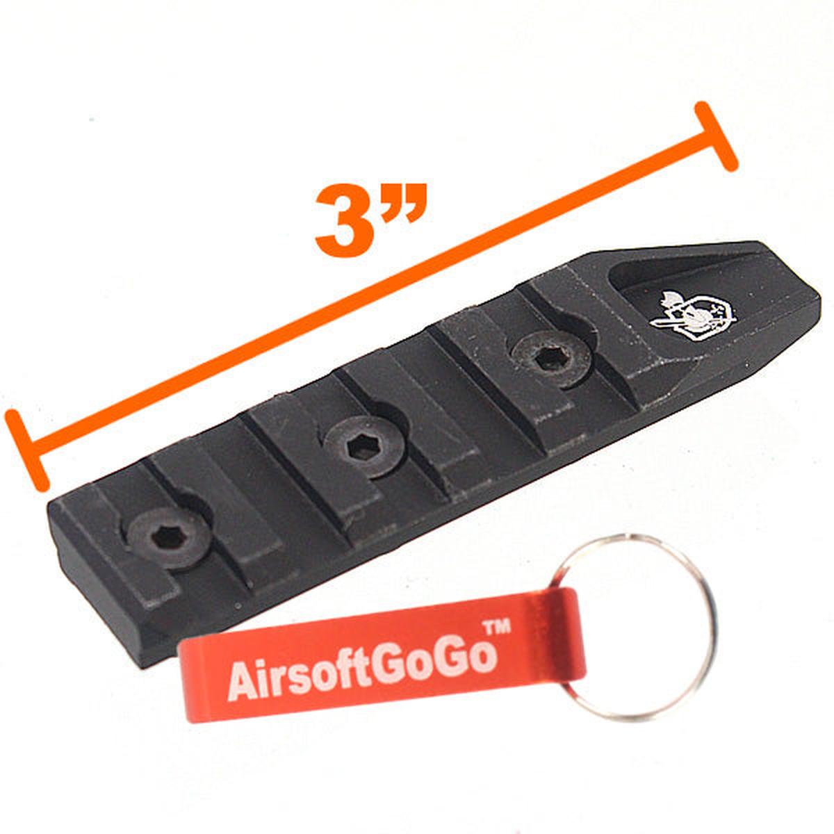 URX4 RAS レイル用ARMY FORCE 3"ピカティニーレール（黒）-AIRSOFT GOGO エアガン・サバゲー用品通販