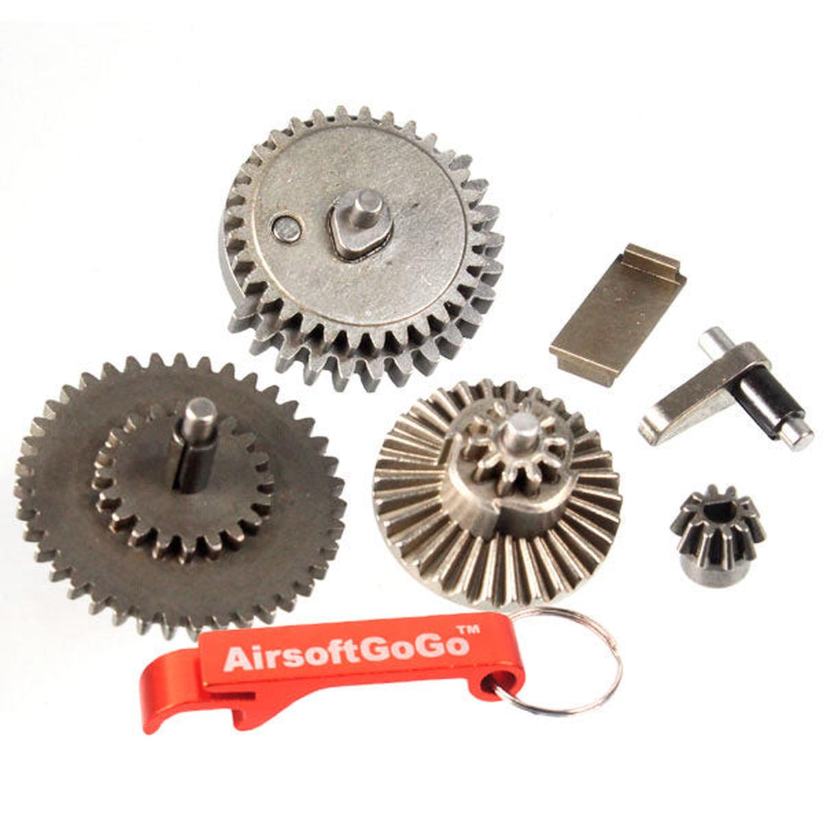 Ver.2 メカボックスSTD電動ガン用SHS 強化スチールギア6点セット-AIRSOFT GOGO エアガン・サバゲー用品通販