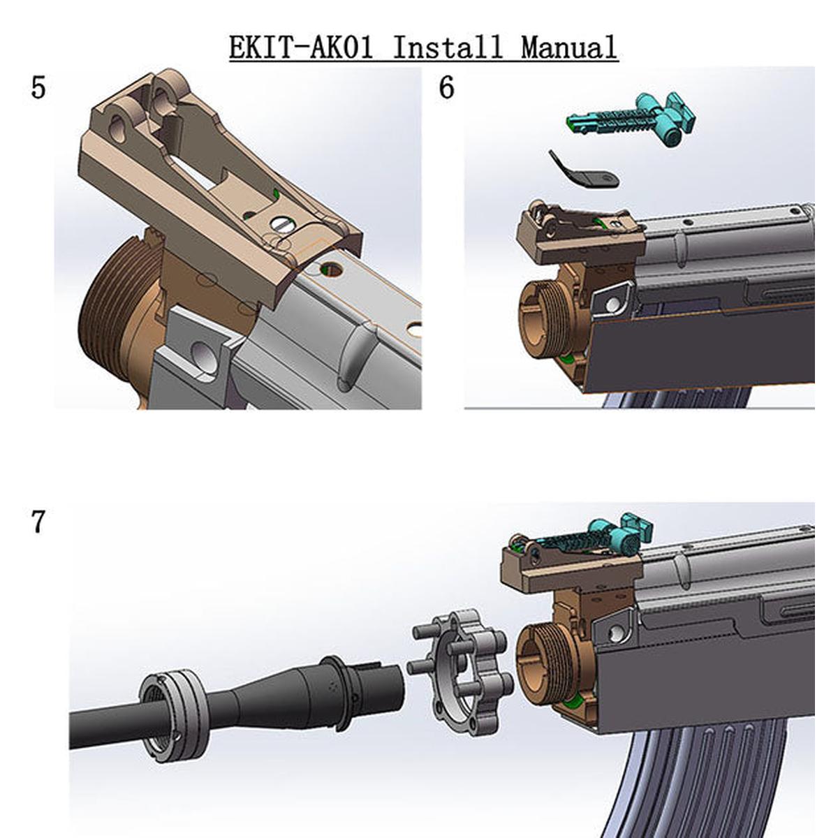 VFC/D-BOYS AKS74電動ガン用M4 コンバージョンキット-AIRSOFT GOGO エアガン・サバゲー用品通販