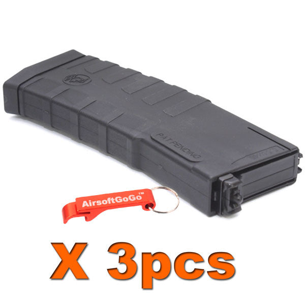 M4 PTW用Vanaras製30/ 60/ 90/ 120連マガジン（黒）3本入り