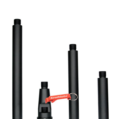WA ガスブローバックM4/M16専用のカスタム マルチレングス アウターバレル ブラック (サイズ：70/177/126/75mm)-AIRSOFT GOGO エアガン・サバゲー用品通販