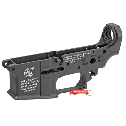 WAガスブローバックのM4用ロアフレーム (ブラック)-AIRSOFT GOGO エアガン・サバゲー用品通販