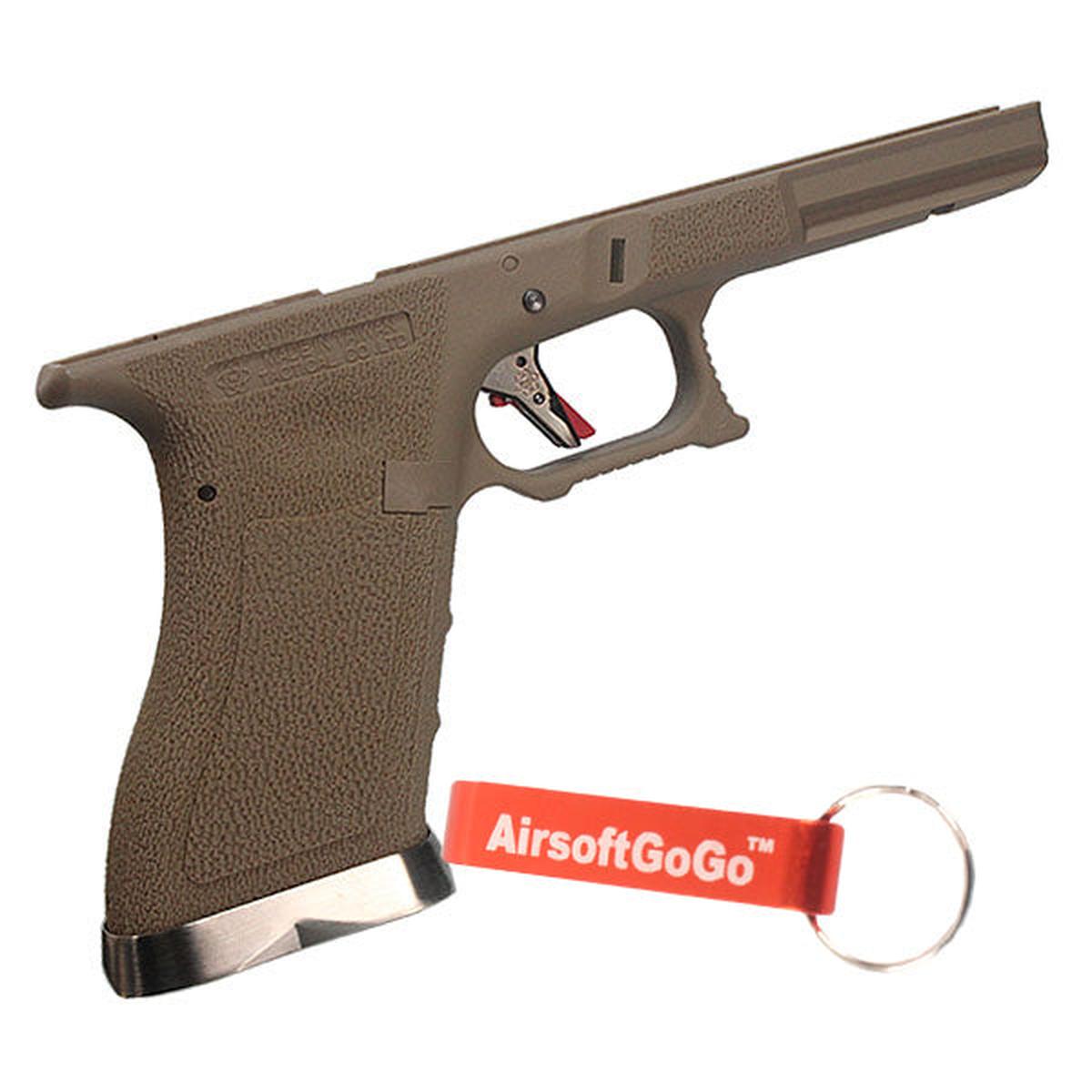 WE G17 G18C G34 G35 ガスブローバック用カスタム IPSCポリマーボディ （ダークアース）-AIRSOFT GOGO エアガン・サバゲー用品通販