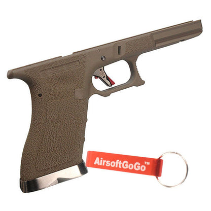 WE G17 G18C G34 G35 ガスブローバック用カスタム IPSCポリマーボディ （ダークアース）-AIRSOFT GOGO エアガン・サバゲー用品通販
