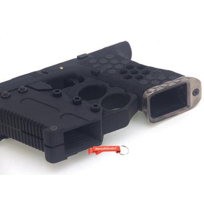 WE G17, G34シリーズGBB用 SLONG社製3D印刷コンポーネント X AW G17グリップセット (ブラック)-AIRSOFT GOGO エアガン・サバゲー用品通販