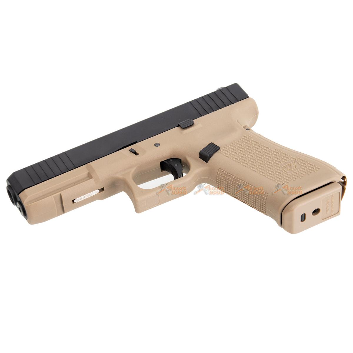 WE G17F GEN5 ガス ブローバック ( ブラックカラー / タンカラー )-AIRSOFT GOGO エアガン・サバゲー用品通販
