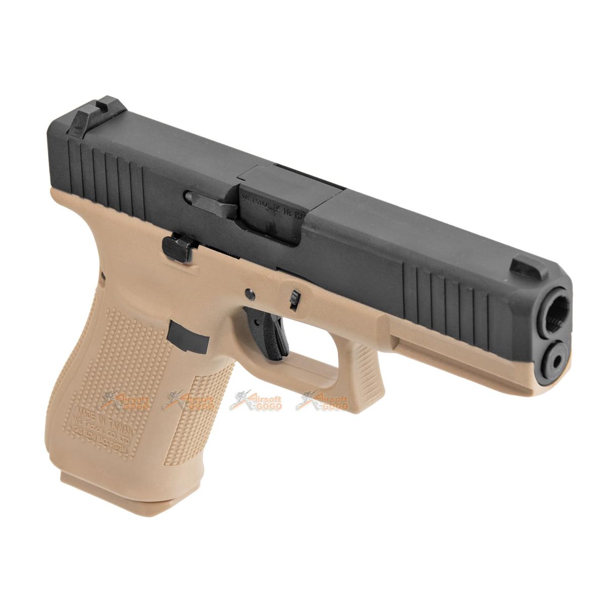 WE G17F GEN5 ガス ブローバック ( ブラックカラー / タンカラー )-AIRSOFT GOGO エアガン・サバゲー用品通販