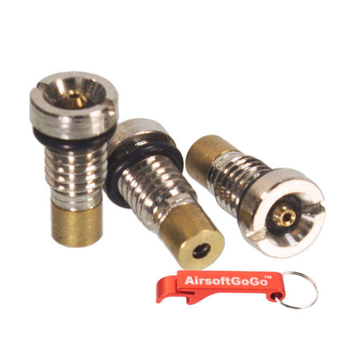 WE G17/G18C/G19/P266等ガスブローバックマガジン用注入バルブ (3個入り)-AIRSOFT GOGO エアガン・サバゲー用品通販