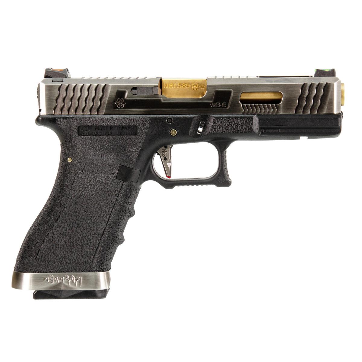 WE G18C T3モデル ガスブローバック (色：黒/ 銀/ 金 )-AIRSOFT GOGO エアガン・サバゲー用品通販
