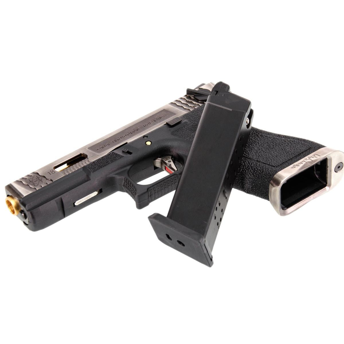 WE G18C T3モデル ガスブローバック (色：黒/ 銀/ 金 )-AIRSOFT GOGO エアガン・サバゲー用品通販