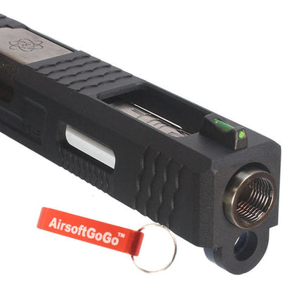 WE G18Cガスブローバック用カスタムスライドSタイプ ( 銀バレル )-AIRSOFT GOGO エアガン・サバゲー用品通販
