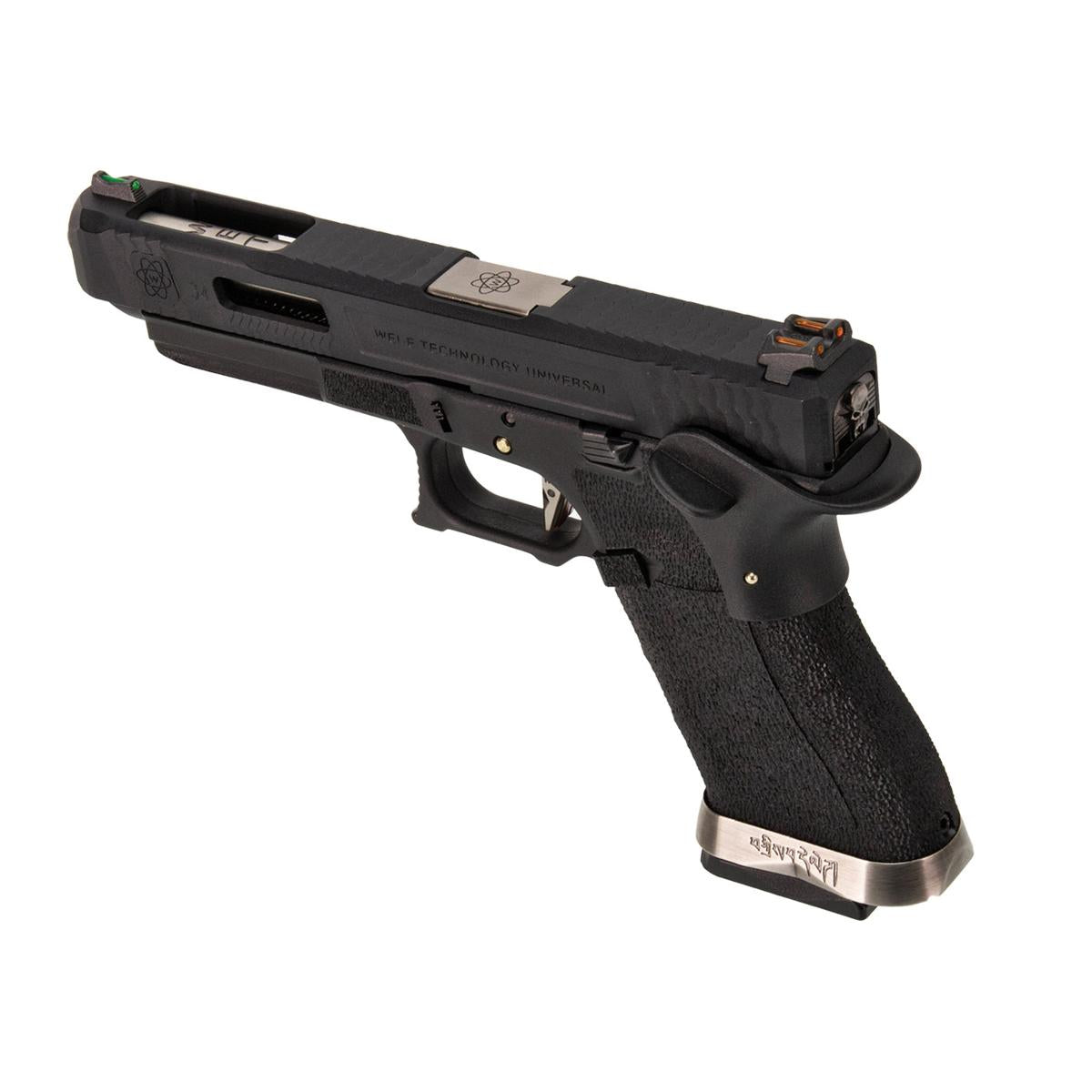 WE G34 T5 ガスブローバック （シルバーアウターバレル、ブラックフレーム）-AIRSOFT GOGO エアガン・サバゲー用品通販