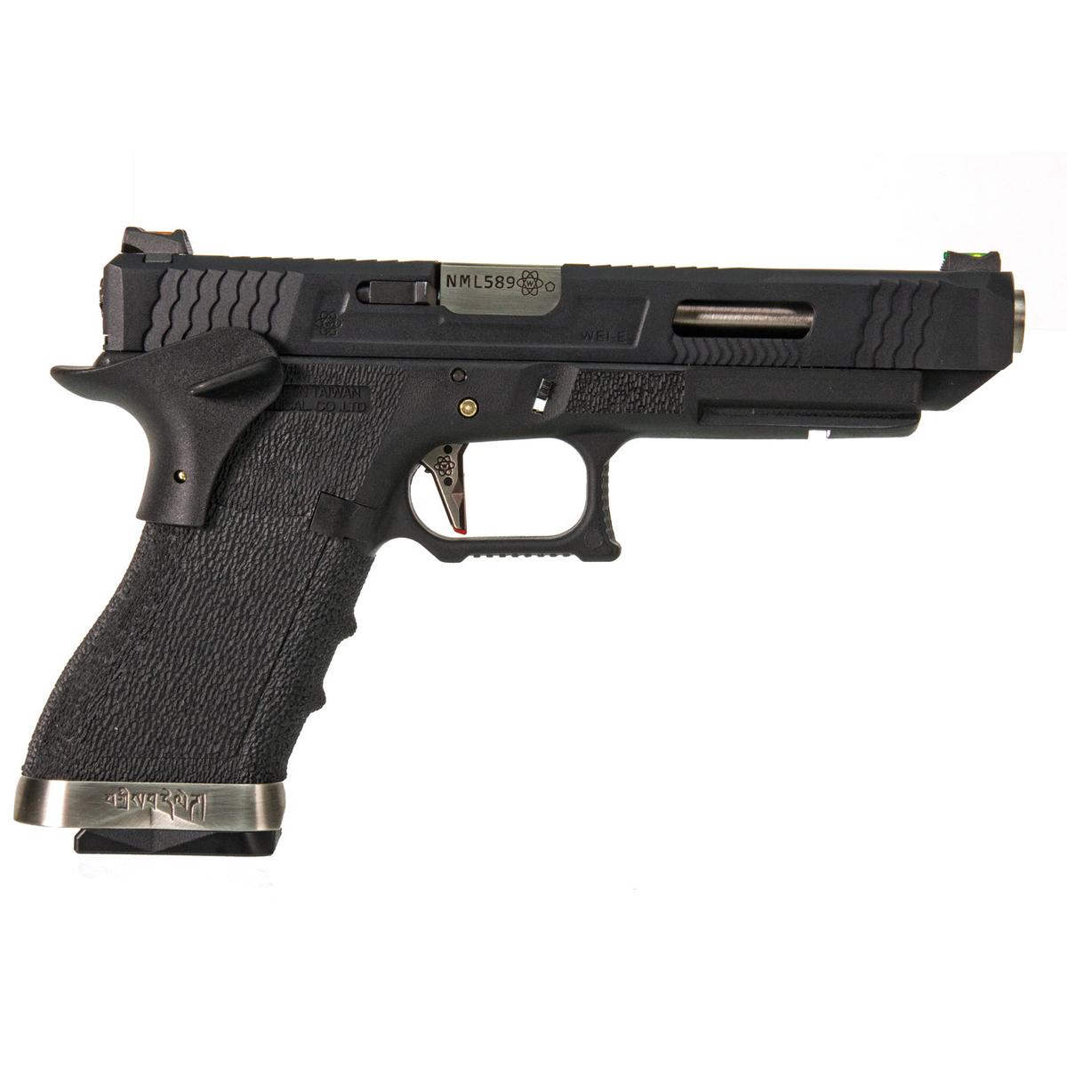 WE G34 T5 ガスブローバック （シルバーアウターバレル、ブラックフレーム）-AIRSOFT GOGO エアガン・サバゲー用品通販