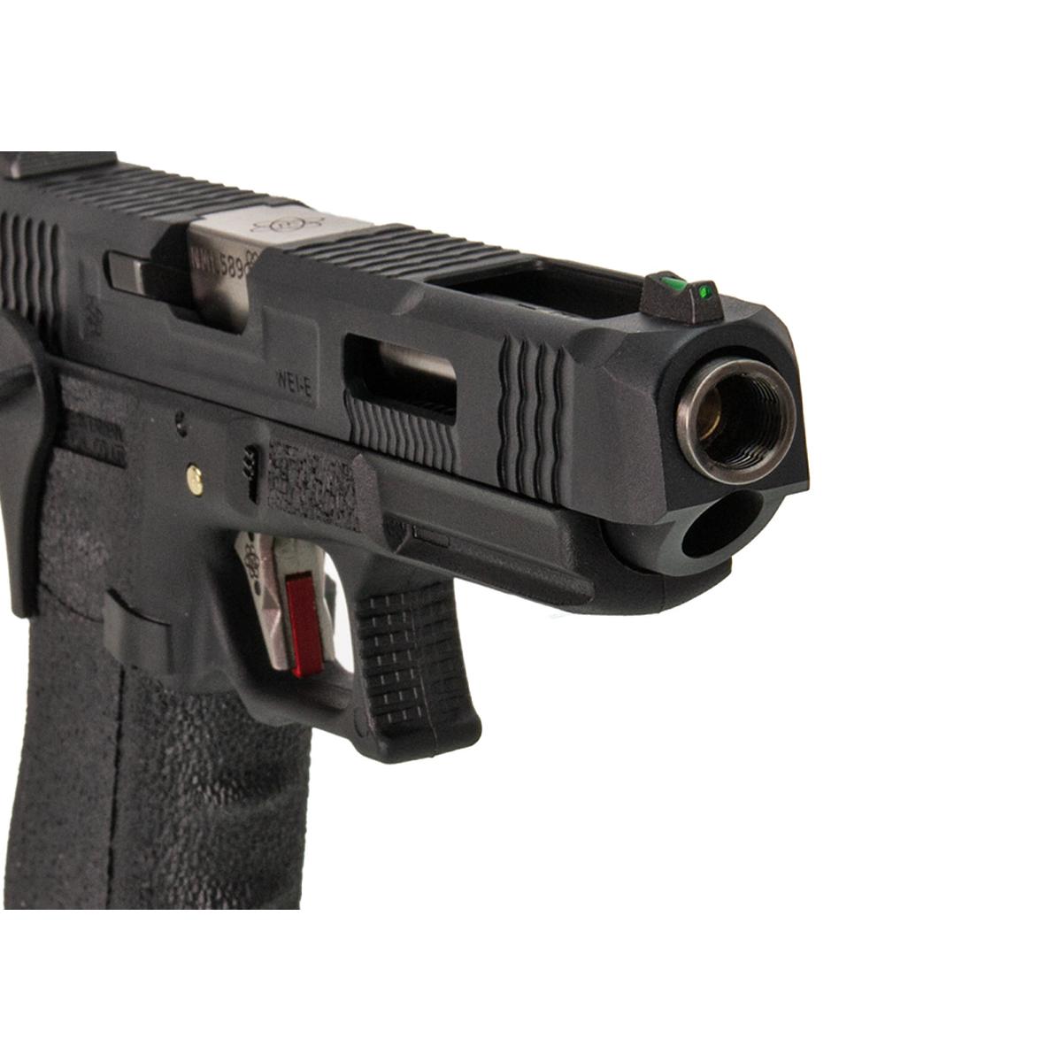WE G34 T5 ガスブローバック （シルバーアウターバレル、ブラックフレーム）-AIRSOFT GOGO エアガン・サバゲー用品通販