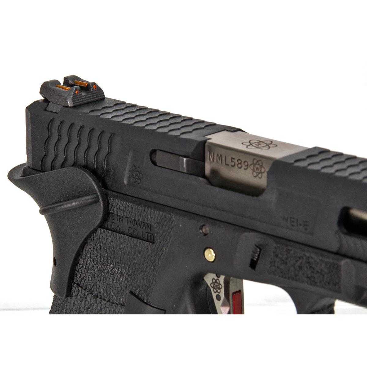 WE G34 T5 ガスブローバック （シルバーアウターバレル、ブラックフレーム）-AIRSOFT GOGO エアガン・サバゲー用品通販