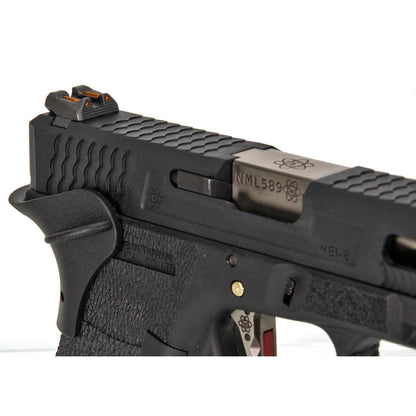 WE G34 T5 ガスブローバック （シルバーアウターバレル、ブラックフレーム）-AIRSOFT GOGO エアガン・サバゲー用品通販