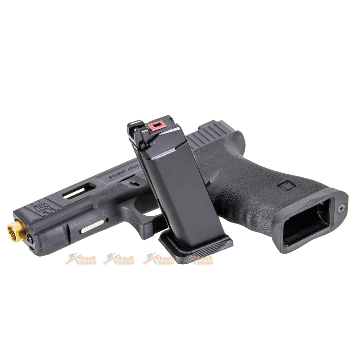 WE HK SAI スタイル モデル G17 GBB（ブラック）-AIRSOFT GOGO エアガン・サバゲー用品通販