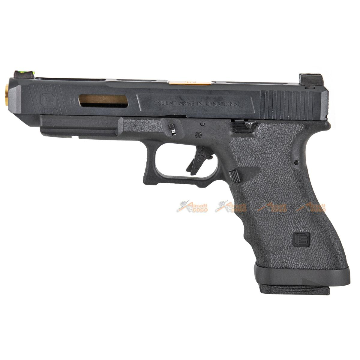 WE HK SAI スタイル モデル G34 GBB（ブラック）-AIRSOFT GOGO エアガン・サバゲー用品通販