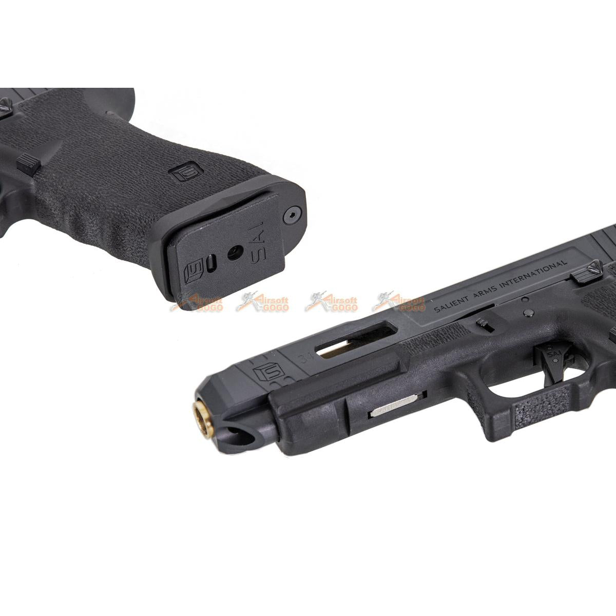 WE HK SAI スタイル モデル G34 GBB（ブラック）-AIRSOFT GOGO エアガン・サバゲー用品通販