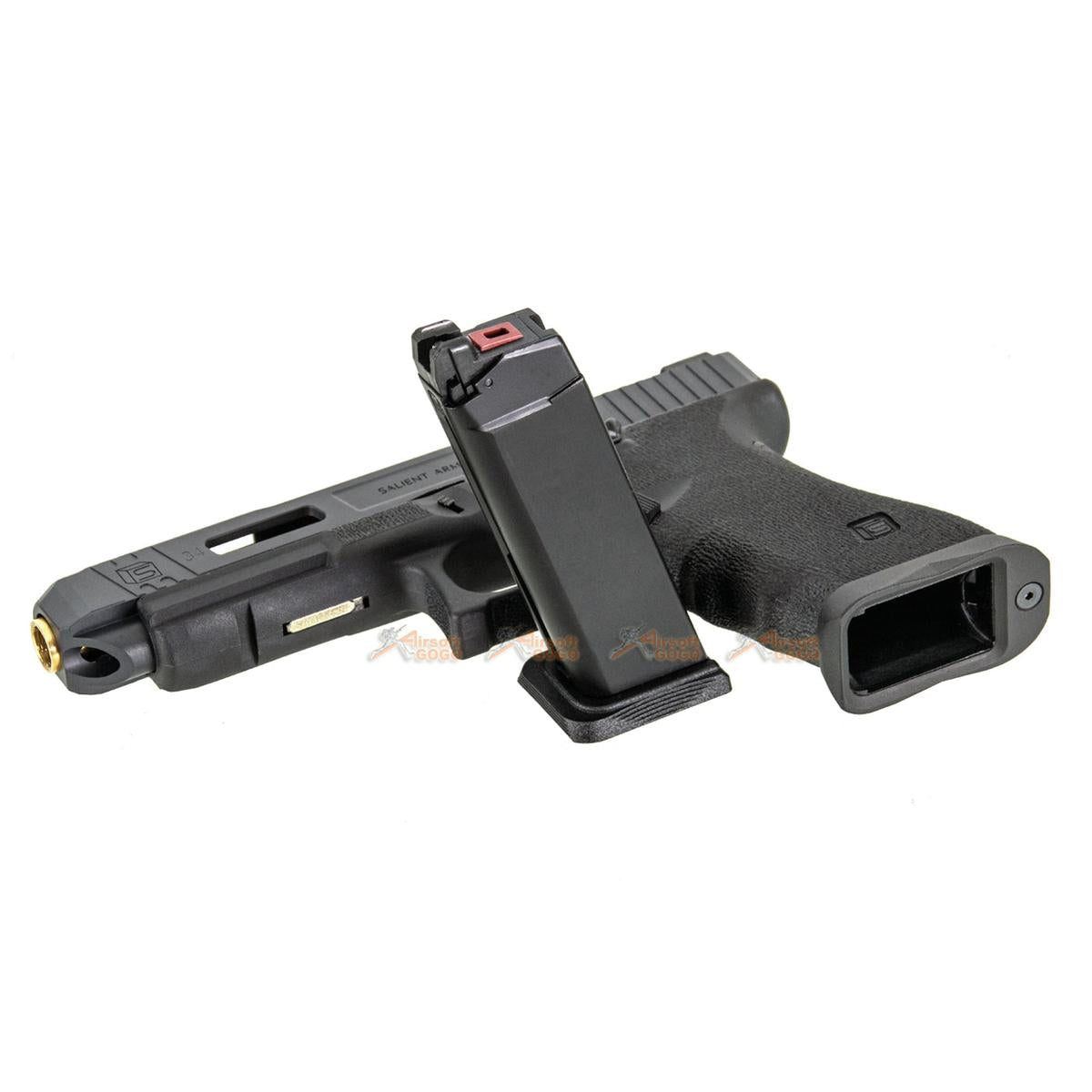 WE HK SAI スタイル モデル G34 GBB（ブラック）-AIRSOFT GOGO エアガン・サバゲー用品通販