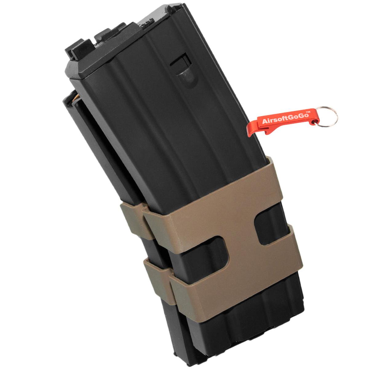 WE M4 ガスブローバック用 80連 ダブルタイプ ガスマガジン-AIRSOFT GOGO エアガン・サバゲー用品通販