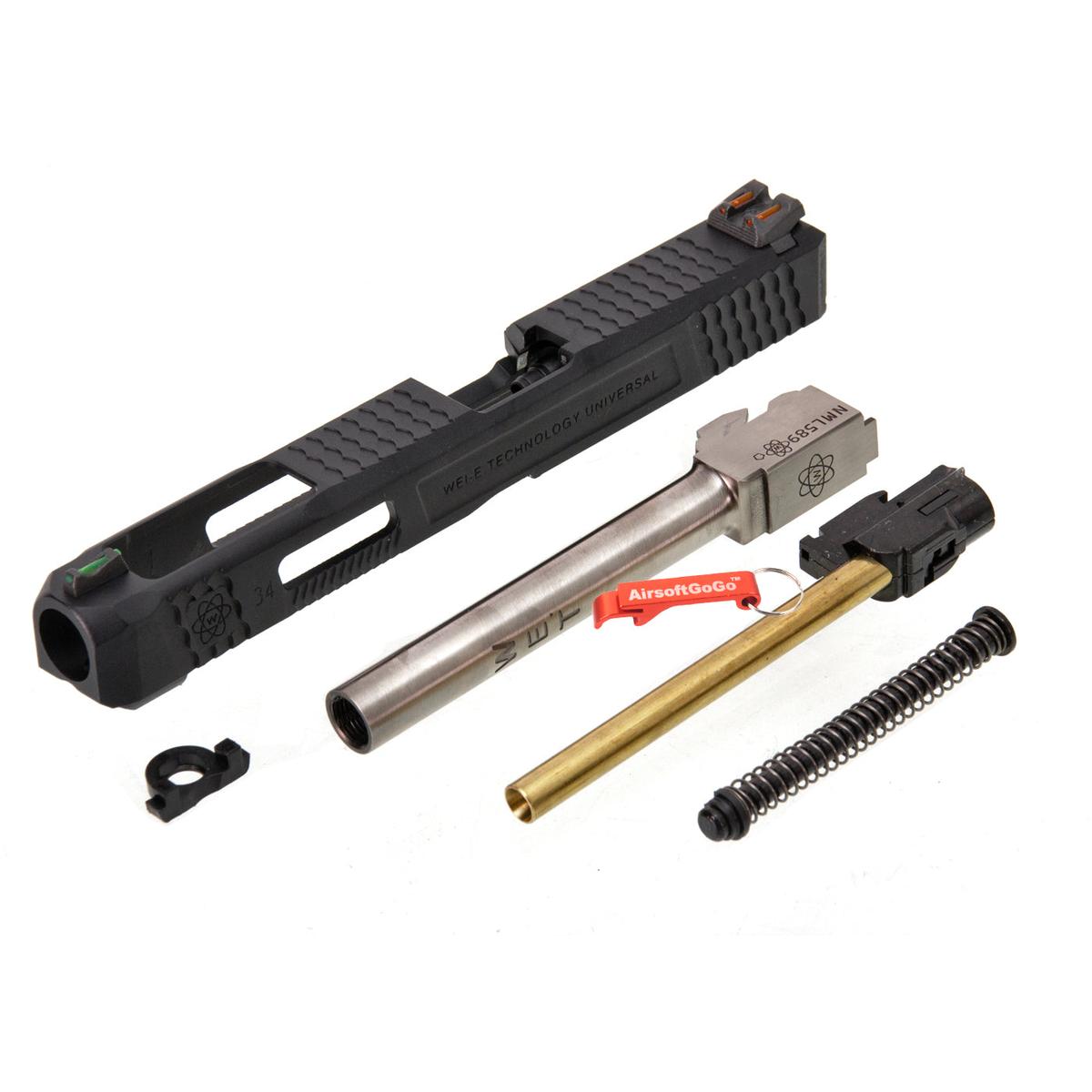 WE / マルイ ガスブローバックG34 タイプT5 スライドセット (ブラック)-AIRSOFT GOGO エアガン・サバゲー用品通販