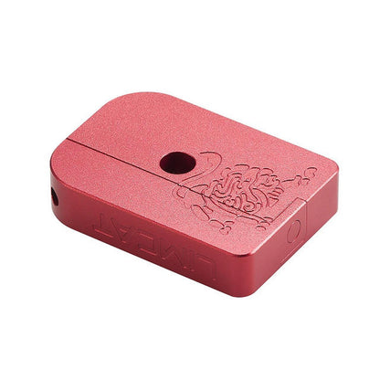 WE / マルイ GBB ハイキャパシリーズ対応 AIP社製 アルミ 薄いタイプ 「Limcat」 マガジンバンパー (レッド)-AIRSOFT GOGO エアガン・サバゲー用品通販
