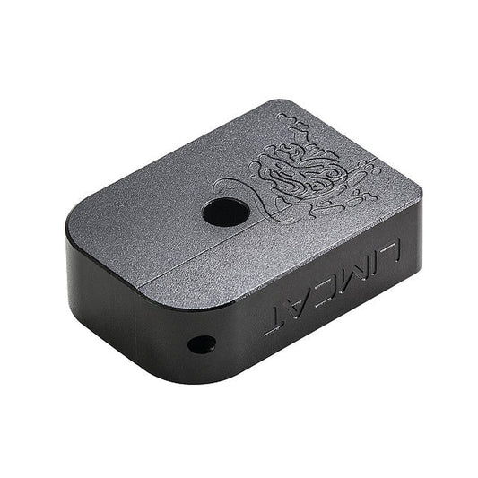 WE / マルイ GBB ハイキャパシリーズ対応 AIP社製 アルミ 厚いタイプ 「Limcat」 マガジンバンパー (ブラック)-AIRSOFT GOGO エアガン・サバゲー用品通販