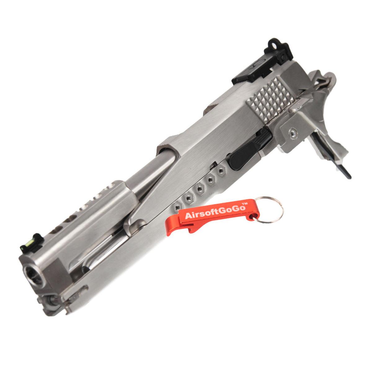 WE / マルイ ハイキャパ5.1・4.3 GBB ガスブローバック用ARMORER WORKS IPSC スライドセット 銀色-AIRSOFT GOGO エアガン・サバゲー用品通販