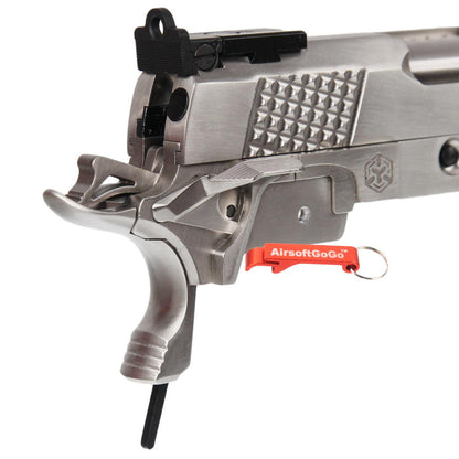 WE / マルイ ハイキャパ5.1・4.3 GBB ガスブローバック用ARMORER WORKS IPSC スライドセット 銀色-AIRSOFT GOGO エアガン・サバゲー用品通販